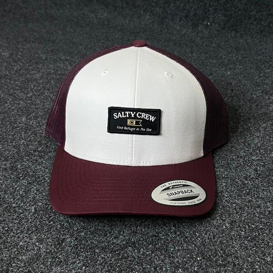 Huf City White & Burgundy Trucker Cap