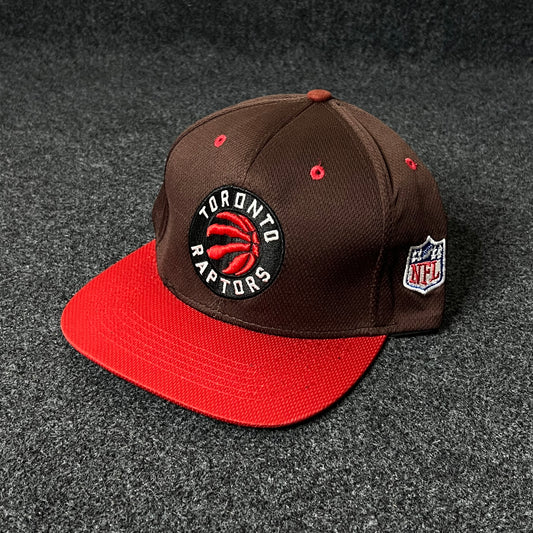 Toronto Raptors Flat Cap – Brown & Red