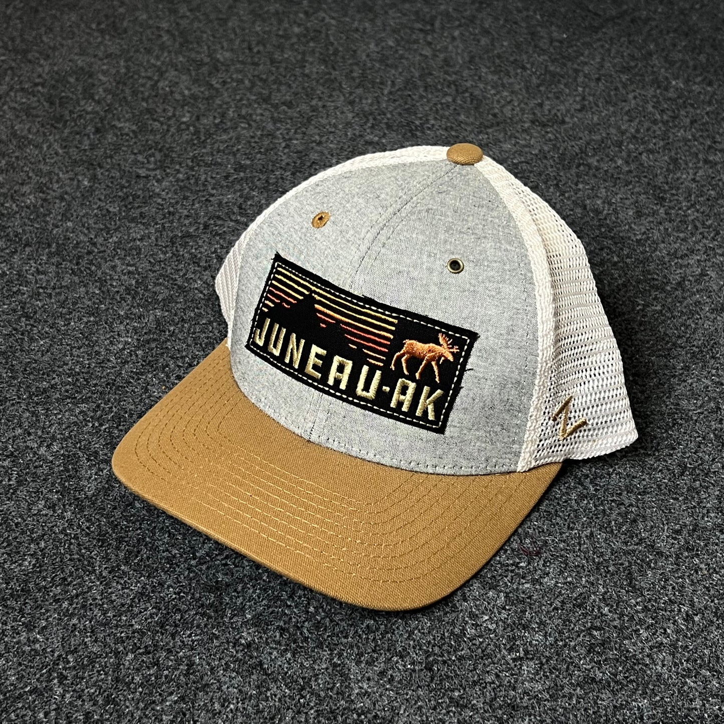 Juneau Alaska Sunset Trucker Cap