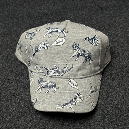 "Super Dude" Tiger Sketch Jersey Cap ( KIDS CAP AGE 6-18 )