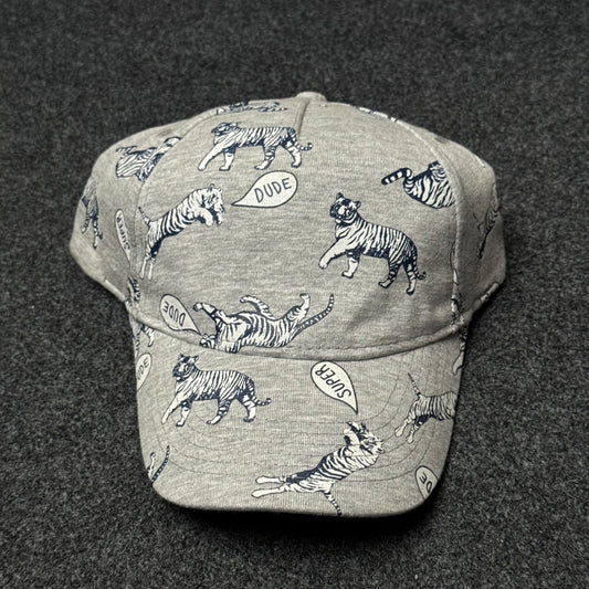 "Super Dude" Tiger Sketch Jersey Cap ( KIDS CAP AGE 6-18 )