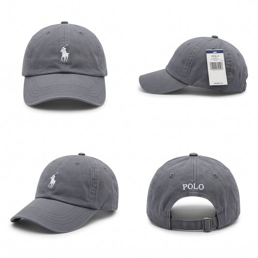 Dad Cap Unstructured Grey/white
