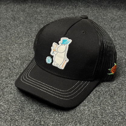 SQRTN "Cheers Moomin" Black Cap ( KIDS CAP AGE 6-18 )