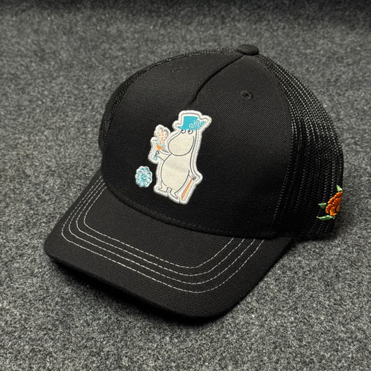 SQRTN "Cheers Moomin" Black Cap ( KIDS CAP AGE 6-18 )