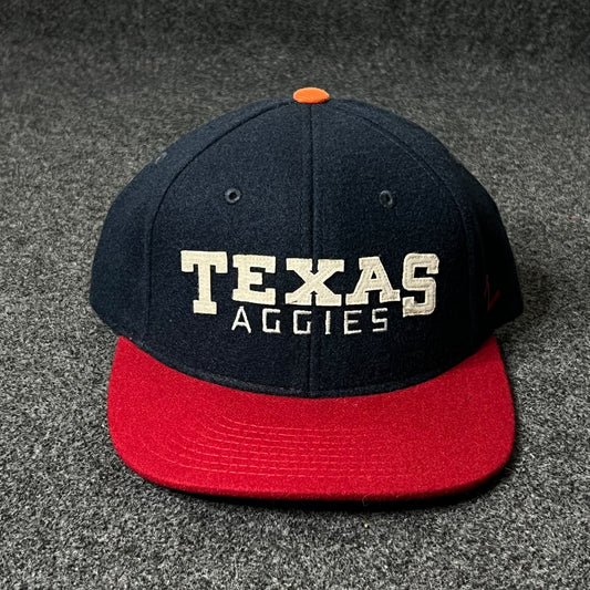 Texas Aggies Flat Cap – Navy & Red & Green