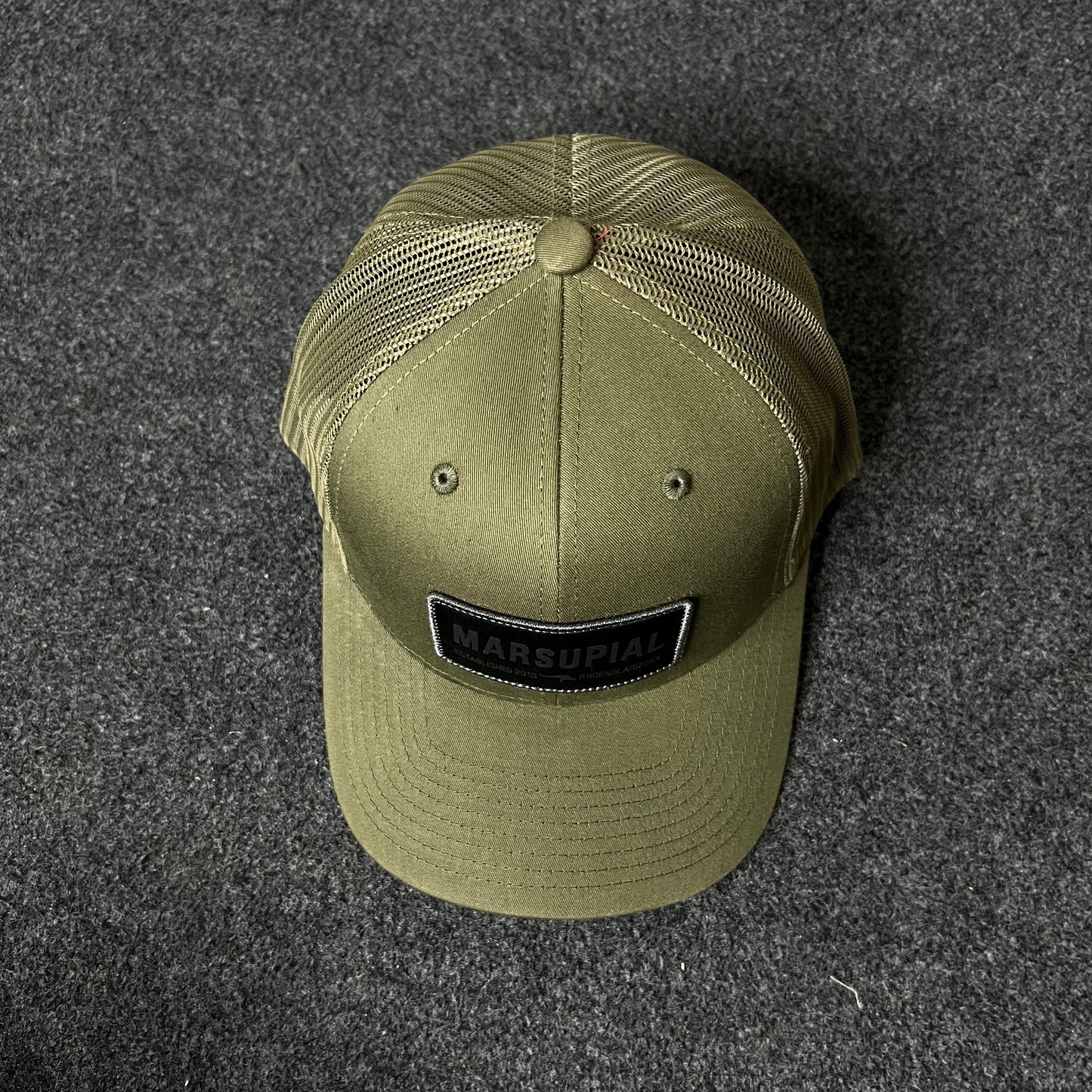 Marsupial Olive Green Mesh Cap