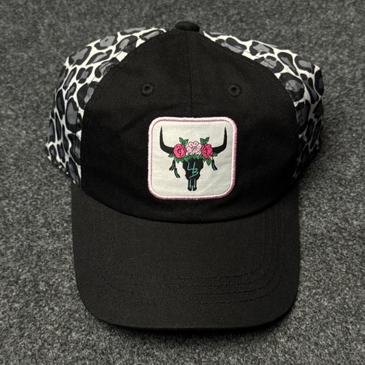Steer Skull Patch Trucker Cap ( KIDS CAP AGE 6-18 )