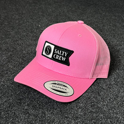 Salty Crew Pink Trucker Hat