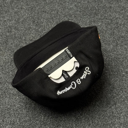 SQRTN Company "Norrland Rose" Black Snapback Cap ( KIDS CAP AGE 6-18 )