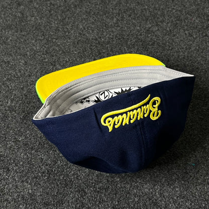Capelli Sport Banana Mascot Fitted Cap – White, Navy & Neon Green ( L size )
