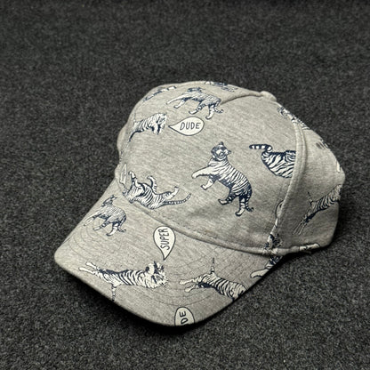"Super Dude" Tiger Sketch Jersey Cap ( KIDS CAP AGE 6-18 )