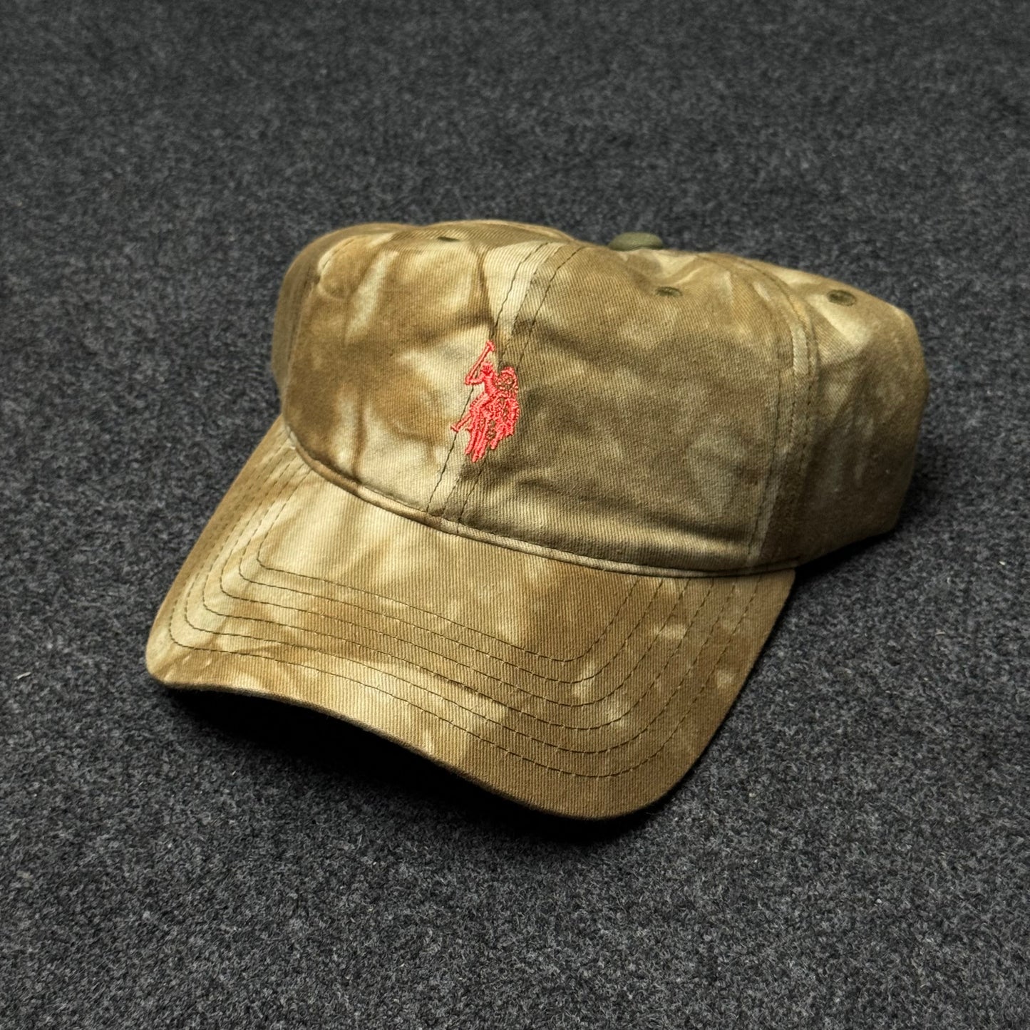 U.S. Polo Assn. Tie Dye Dad Cap with Embroidered Logo Cap ( KIDS CAP AGE 6-18 )