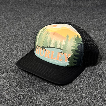 Hurley Graphic Print Adjustable Cap.