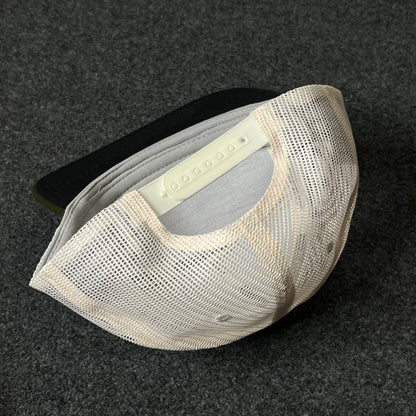 Capelli Sport Blank Trucker Cap – Olive, Black & White Mesh