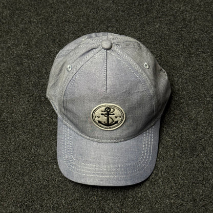 Nautical Heritage "Anchor 1993" Chambray Cap ( KIDS CAP AGE 6-18 )