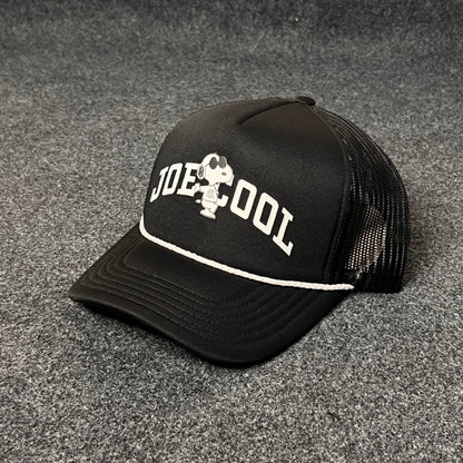 Snoopy Joe Cool trucker hat.