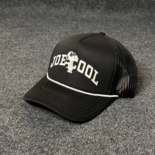 Snoopy Joe Cool trucker hat.