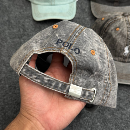 Polo Ralph Lauren Acid-Washed Denim Ball Caps