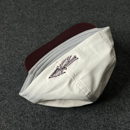 Capelli Sport “G” Fitted Cap – White & Maroon ( L size )
