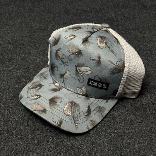 Stone & Co. Fly Pattern Trucker Cap ( KIDS CAP AGE 6-18 )