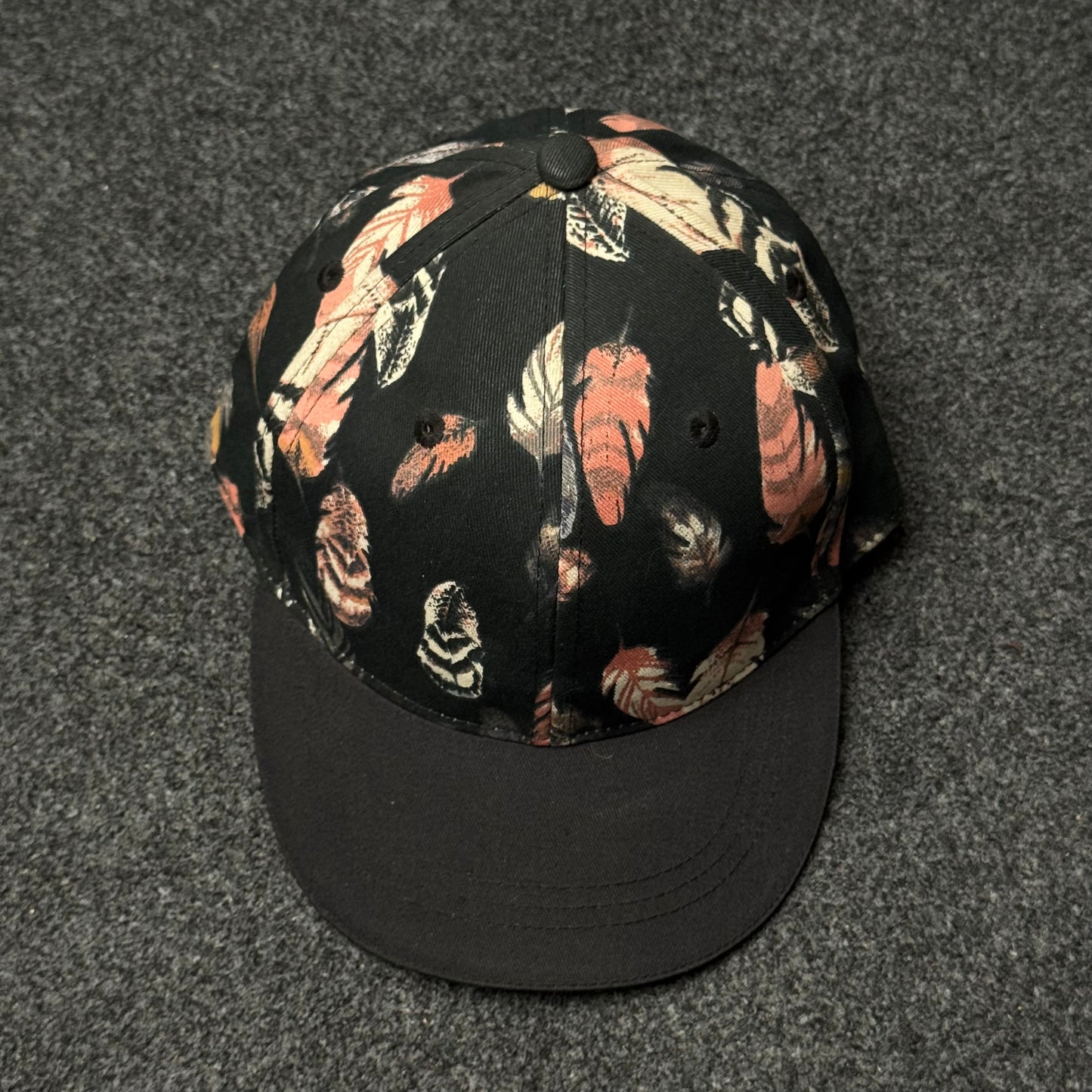 Feathered Shadow "All-Over Print" Snapback Cap ( KIDS CAP AGE 6-18 )