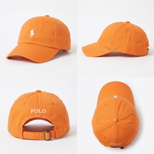 Orange Pony Embroidered Cotton Twill Cap
