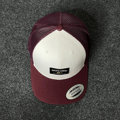 Huf City White & Burgundy Trucker Cap