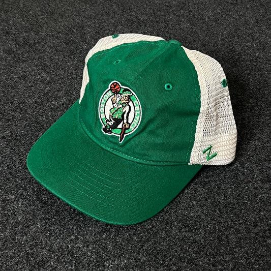 Boston Celtics Trucker Hat – Green & White Mesh Cap