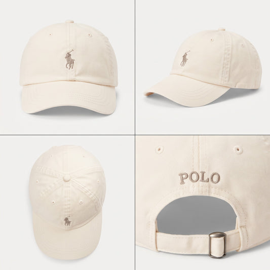 Dad Cap Unstructured in  Monochrome Cream