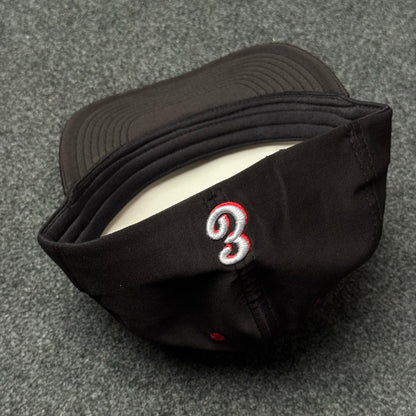 Texas Tech "Raider Red"  Black/Red Sniper Pig Fitted Cap ( M Size )