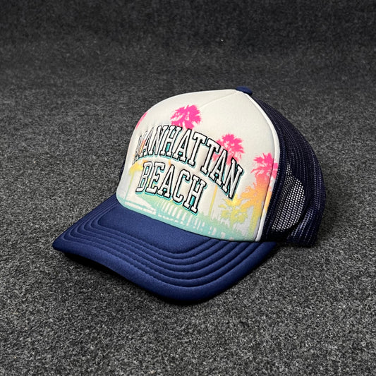 Manhattan Beach  trucker hat.