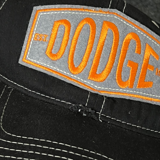 Dodge Trucker Hat – Black & White Mesh Cap