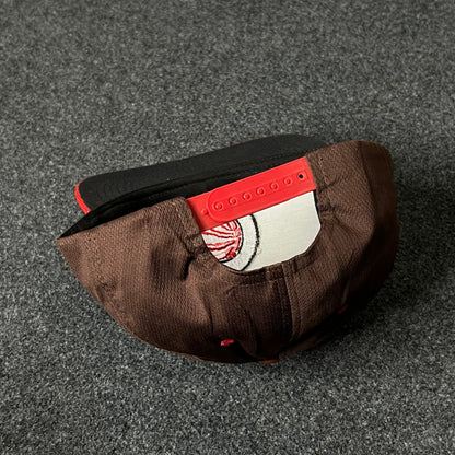 Toronto Raptors Flat Cap – Brown & Red