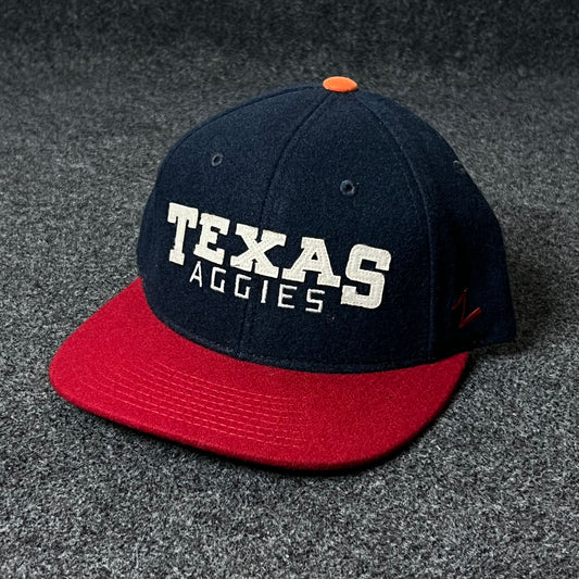 Texas Aggies Flat Cap – Navy & Red & Green