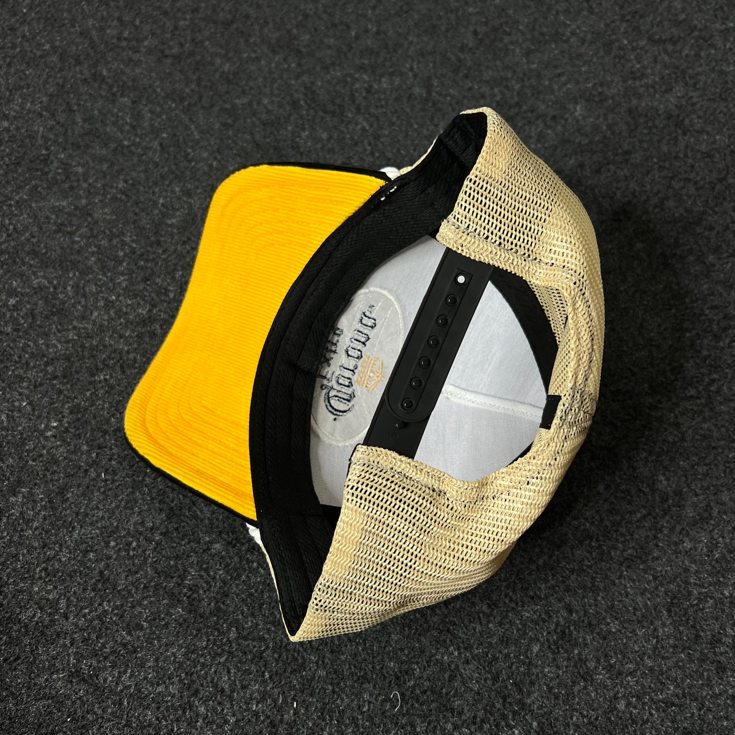 Corona Extra Black & Beige Rope Trucker Cap