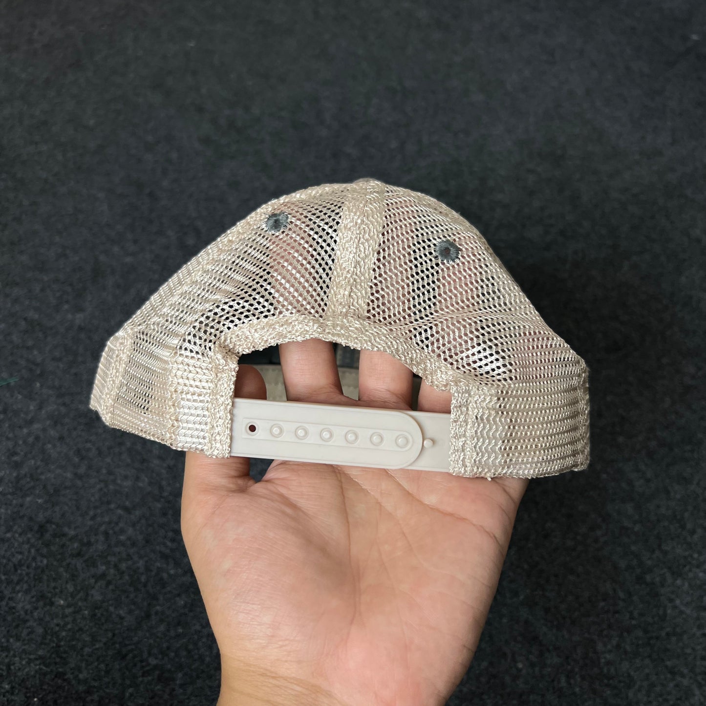 Patriarch’s Bait & Tackle Trucker Hat – Vintage Rose & Tan Mesh