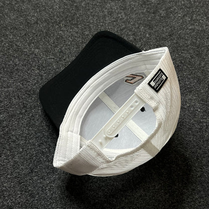 Number 7 Trucker Hat – Black, White & Black Mesh Snapback