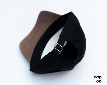 Black & Chocolate Contrast Cap