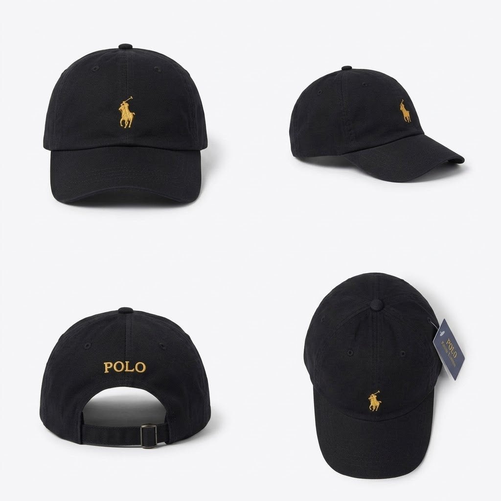 Cotton Twill Ball Cap with Adjustable Strap