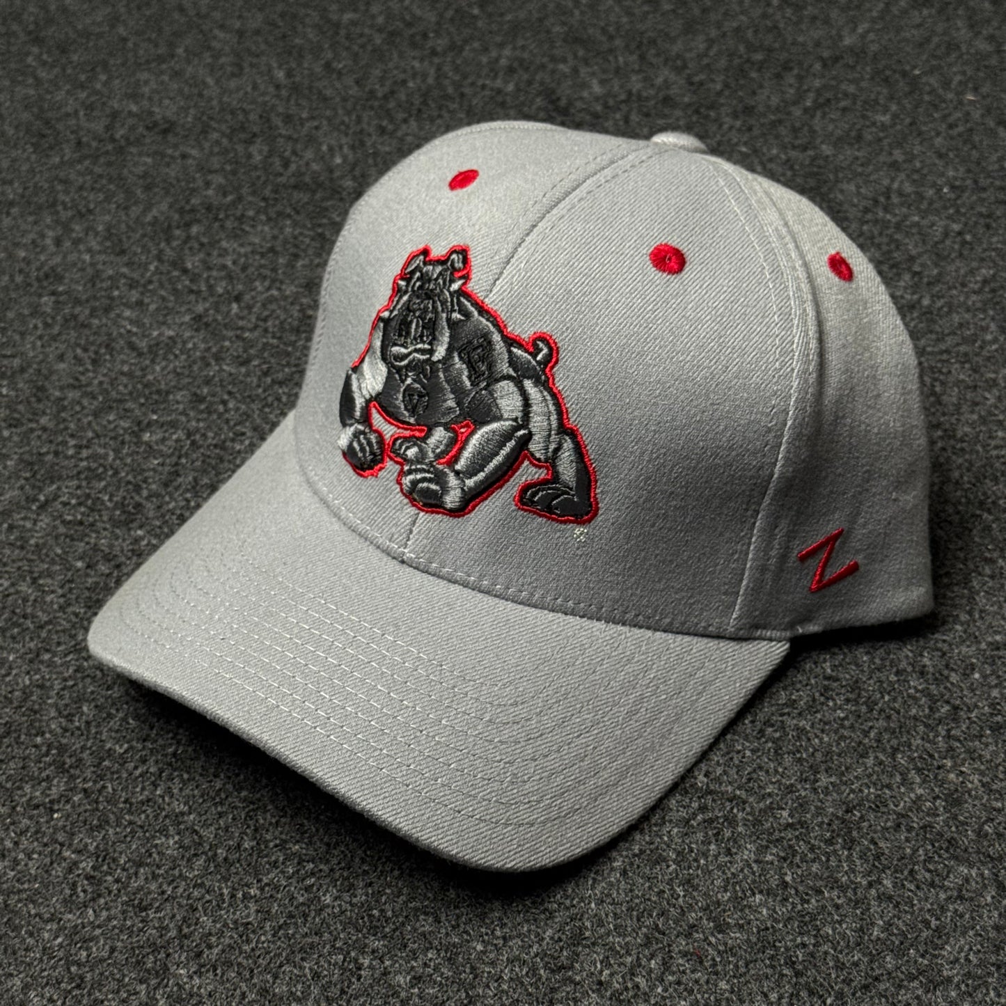 Fresno State Bulldogs Mens Grey Z11 Fitted Cap  (M size )