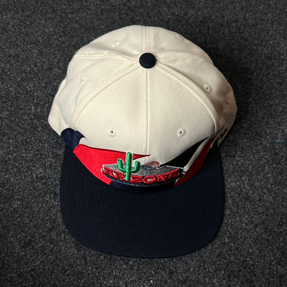 Capelli Sport Arizona Fitted Cap – Cream, Red & Navy