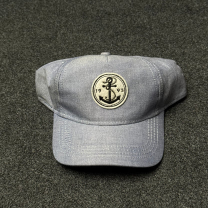 Nautical Heritage "Anchor 1993" Chambray Cap ( KIDS CAP AGE 6-18 )