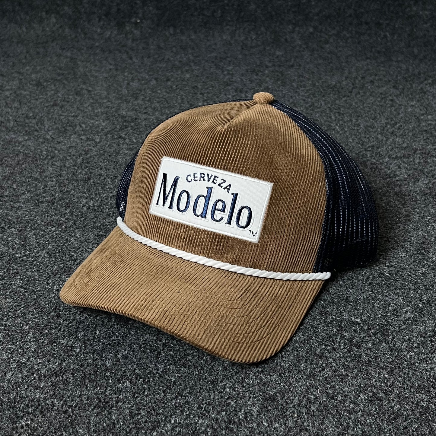 Cerveza Modelo Corduroy Rope Trucker Cap
