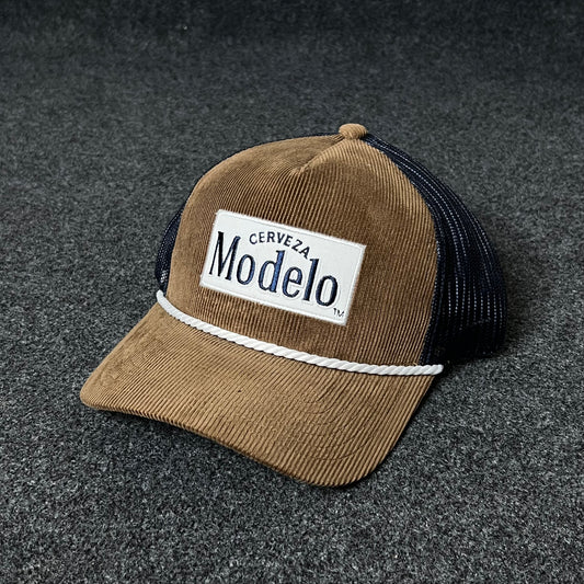 Cerveza Modelo Corduroy Rope Trucker Cap
