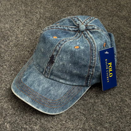 Polo Ralph Lauren Acid-Washed Denim Ball Caps