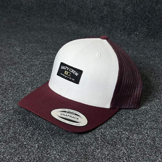Huf City White & Burgundy Trucker Cap