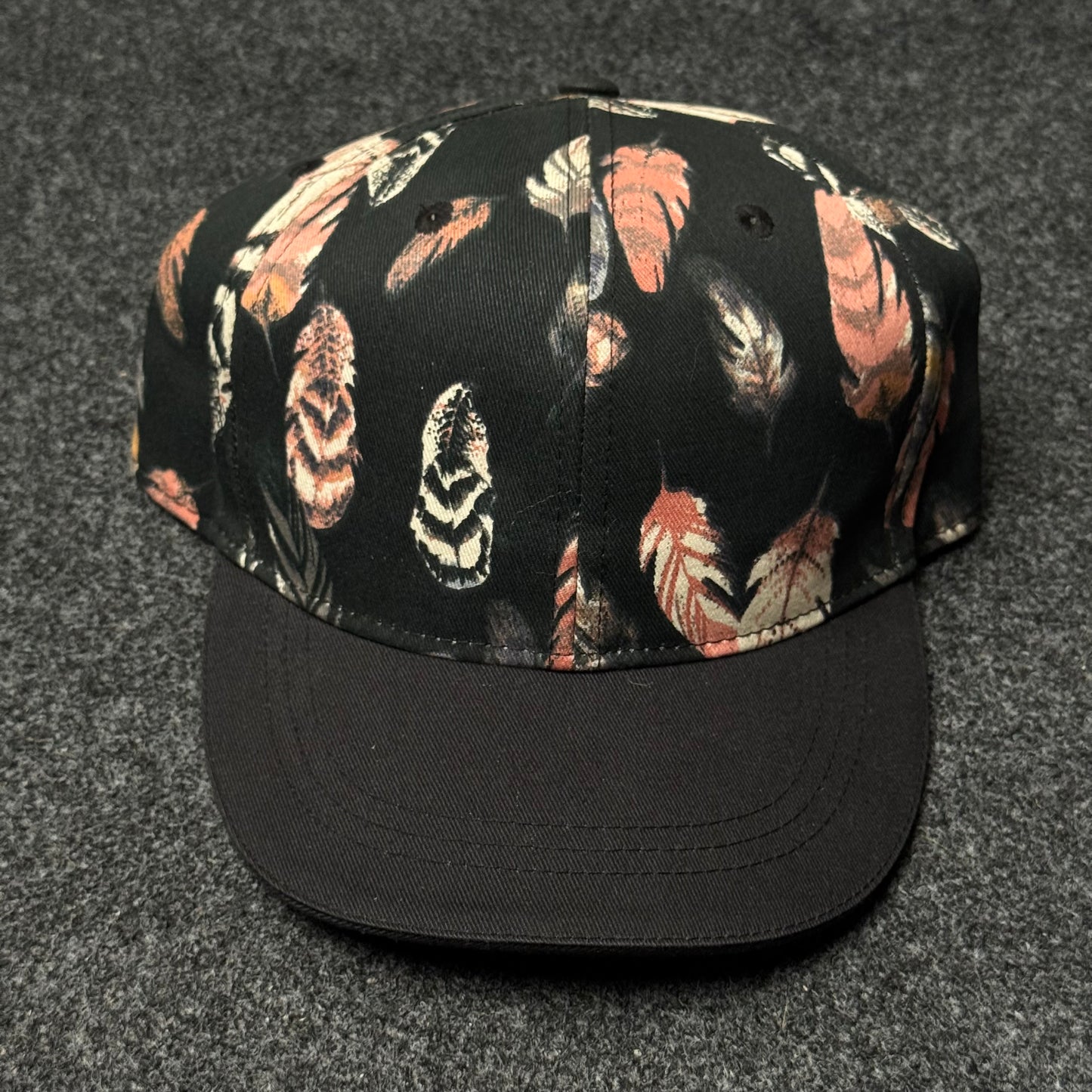 Feathered Shadow "All-Over Print" Snapback Cap ( KIDS CAP AGE 6-18 )