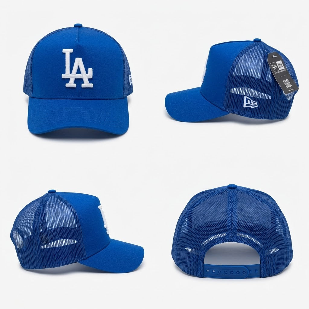 Men's Royal Los Angeles Dodgers Foamo Trucker Snapback