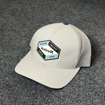 Hurley Hexagon Patch Trucker Cap – Light Grey