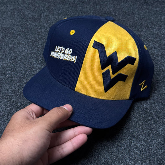 West Virginia "Mountaineer Splat" Zephyr Cap ( KIDS CAP AGE 6-18 )